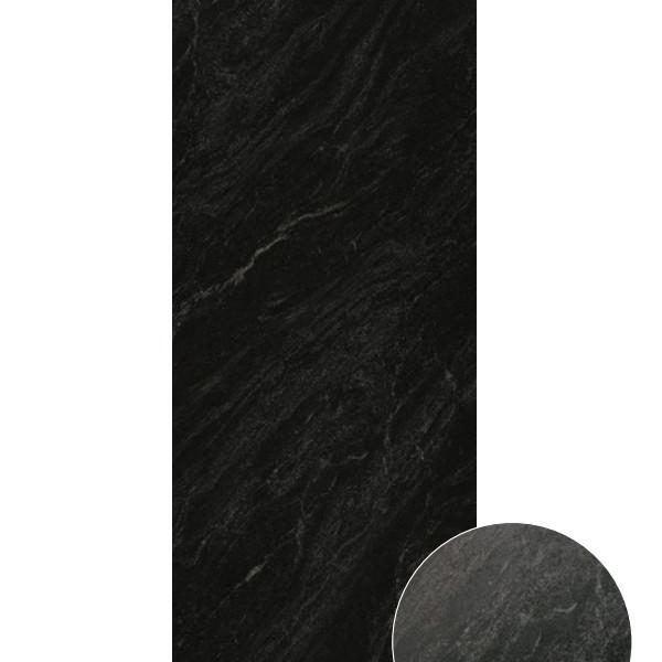 Stain And Scratch Resistant Grey Porcelain Tiles With 3 Unique Patterns 1600*3200MM Black Slab