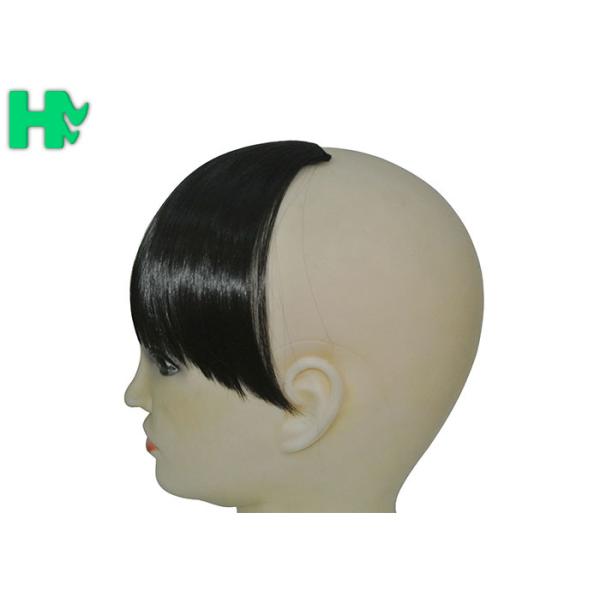 Short Straight High Temperature Synthetic Fringe With Headband Easy Clip On Side