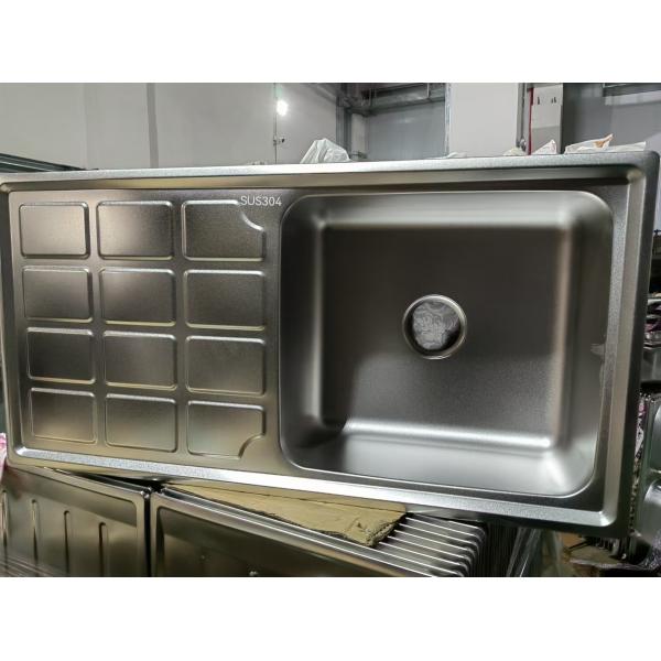 Colander Accessories Included Apron Stainless Steel Kitchen Sink With Drainboard