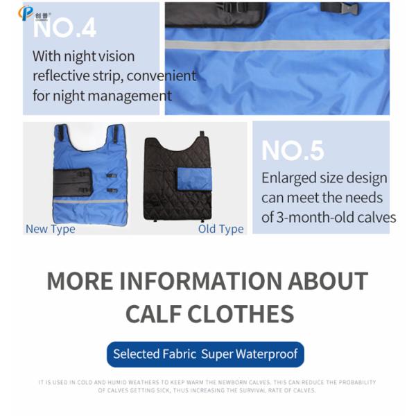 Las chaquetas elásticos del becerro de la lechería de la hebilla impermeabilizan el desgaste grueso del aislamiento del paño de Oxford - resistente