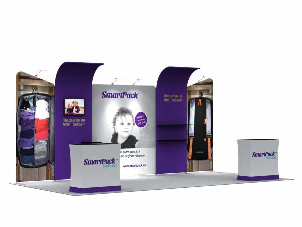 Aluminum Profile Trade Show Booth Displays Collapsible User Friendly Free Booth Designs