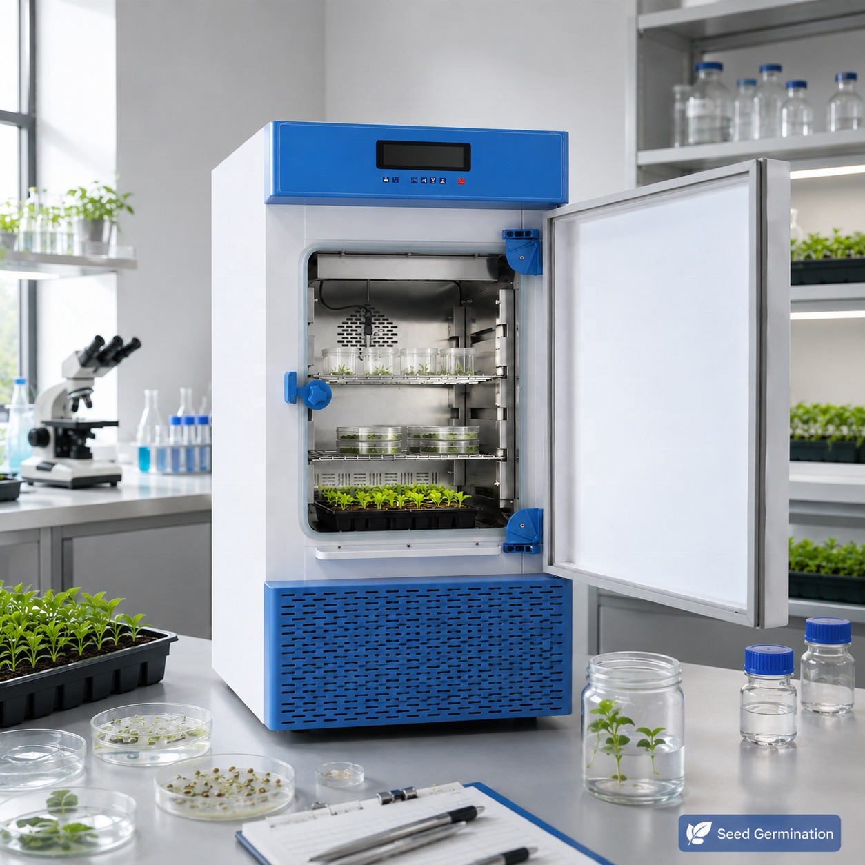 0-65°C 40%-95%RH Constant Temperature and Humidity Incubator for Seed Germination Medical Microbiology Laboratory Stability Test
