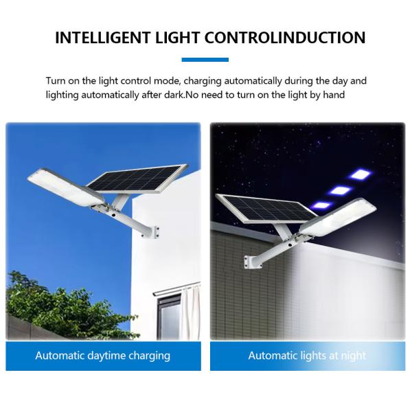 Lâmpada solar de rua LED de alta potência de 3000 lumens
