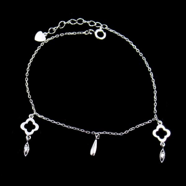 Chapeamento de prata do ouro do bracelete 18K do zirconita da CZ da joia do vintage 925/ouro de Rosa
