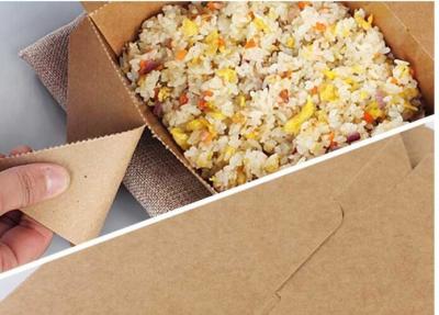 Lancheira do papel de embalagem de empacotamento do fast food amarelo e de alimento afastado