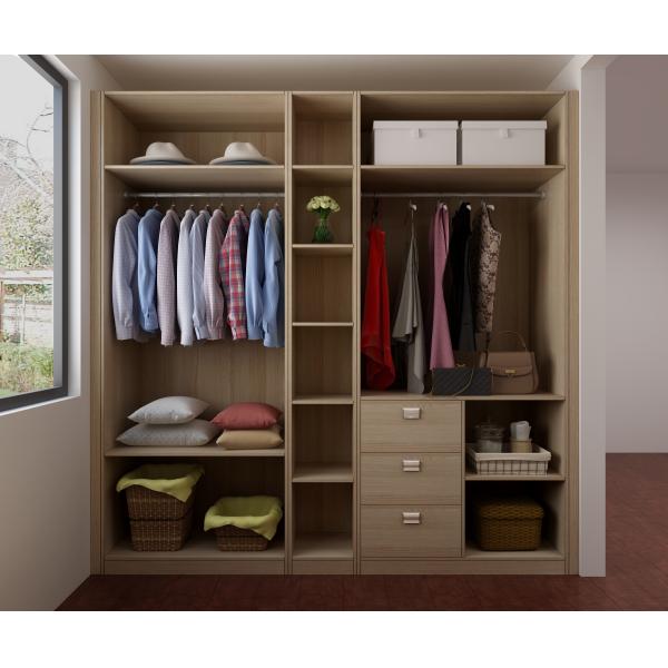 Застегнутая дверь МДФ встроенная в гардеробную мебель