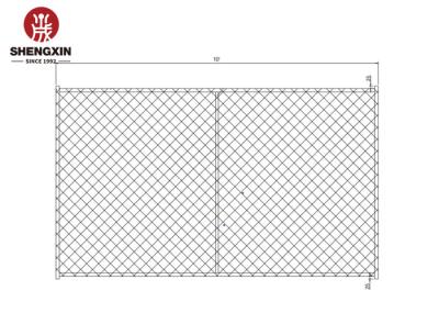 Polishing H 6 Ft * L 8.5 Ft Chain Link Temporary Fence