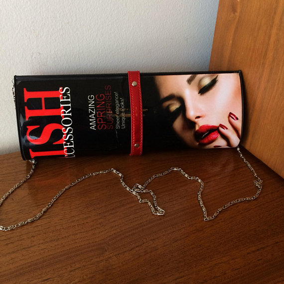 Magazine Purse 80’s Stylish Accessories Magazine Beauty Model Clutch or Over the Shoulder
