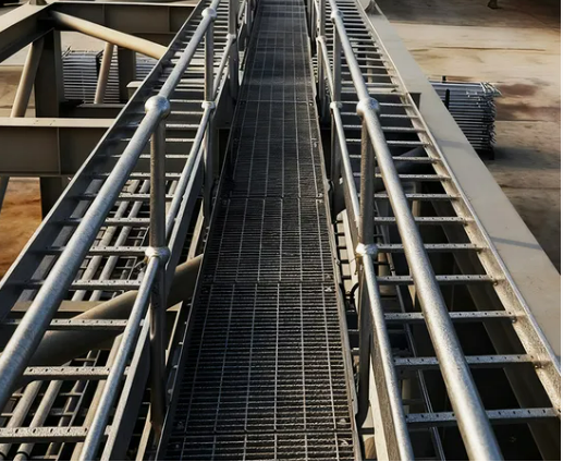 Hot Dip Galvanized Steel Grating Floor with 25x5mm Bearing Bar for Industrial Walkway Platform