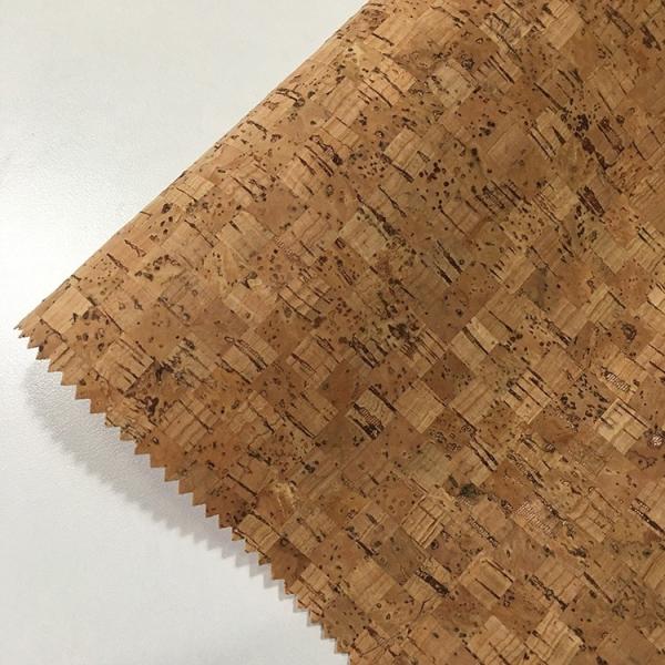 Multi Purpose Thin Cork Sheet , Pvc Leather Fabric Abrasion Resistant