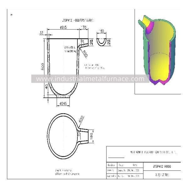 High-Performance 300kg Graphite Crucible for Metal Melting