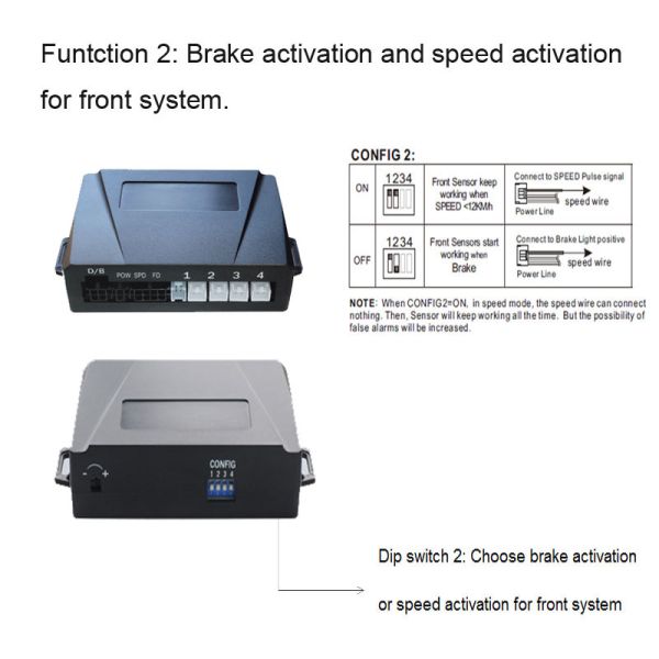 Auto Smart Ultrasonic Parking Radar System Front Rear Sensor with Display Buzzer