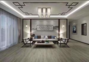 4.0mm / 5.0mm Wood Pattern Vinyl Sheet Flooring UV Coating