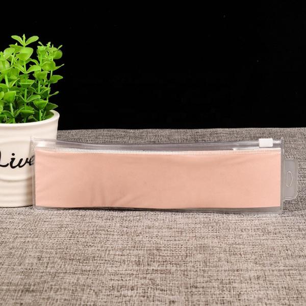 High quality transparent watch pen packaging bag with zipper customized PVC plastic bag