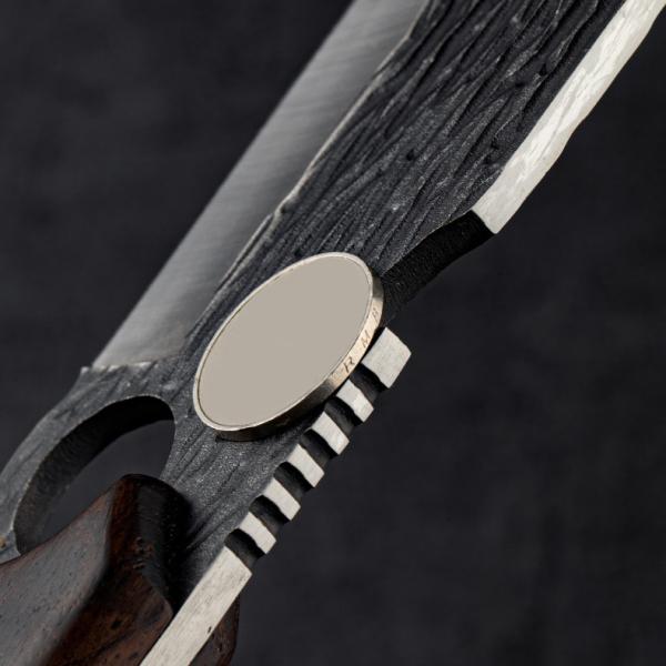 58HRC Wooden Handle Machete LFGB Carbon Steel