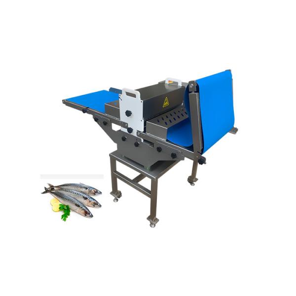 1.1KW Meat Processing Machine Conveyor Belt Type Fresh Chicken Meat Cutting Machine