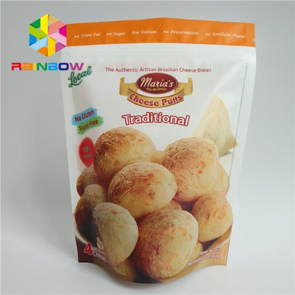 Sacs d'emballage de collations en feuille de papier finition de surface mate pour biscuit