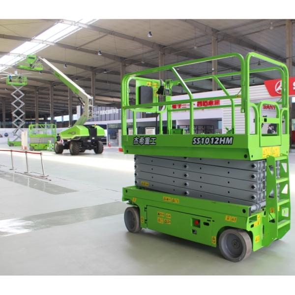 Емкость рабочей платформы 320kg зеленой гидравлической высоты 10m воздушная scissor подъем для maintenace