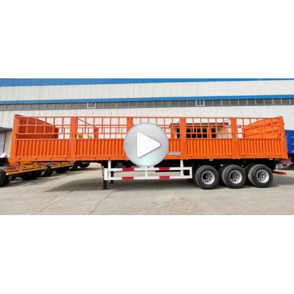 TITAN Animal Cattle Transport Trailers | Fence Semi Trailer | Sugar Cane Trailer 50 Tons for Sale