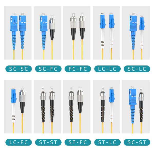 SC к кабелю 2.0mm заплаты оптического волокна PVC режима OM1 ST двухшпиндельному Multi