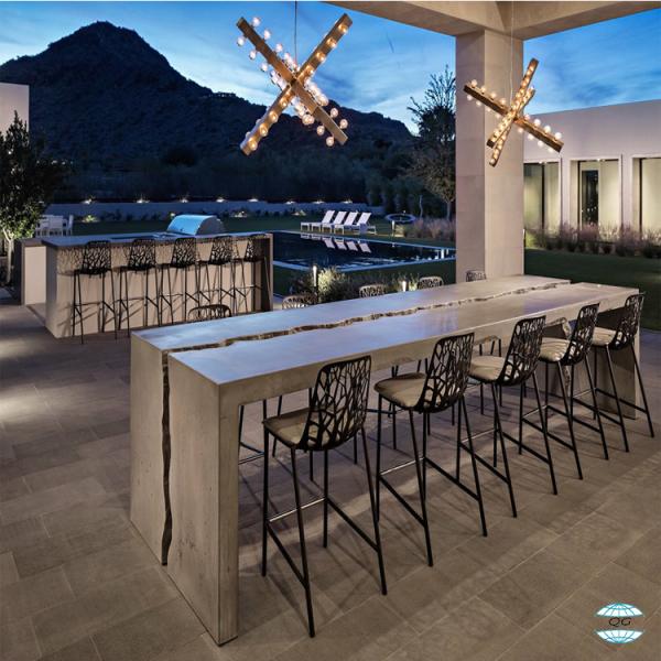 GRC Наружная бетонная мебель Современная простая гостиная Скальный кофейный стол