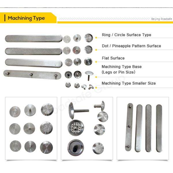 5mm Road Stud Airport Road Tactile Studs Stainless Steel 304 316  Tactile Indicator