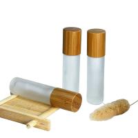 30 ml 50 ml rouleau d'impression à écran sur flacons pour huiles essentielles bouchon en verre mate bouteille en bois