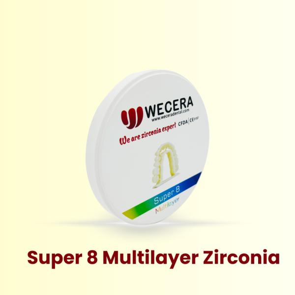 Sistema de blocos de zircônio de cor A1-D4 para escalação e resistência à dobra de 100%