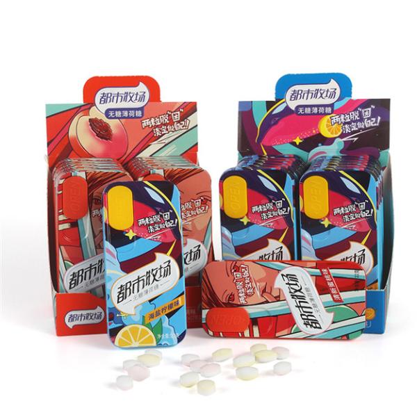 Сахар персика лимона свободный чеканит здоровую трудную конфету для взрослых ребенка