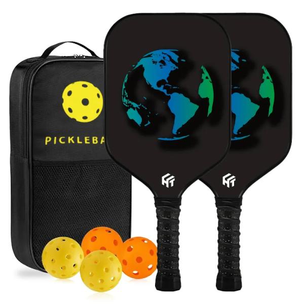 Customized LOGO Patterns 16mm Thick PP Honeycomb Core 3K Carbon Fiber Pickleball Rackets
