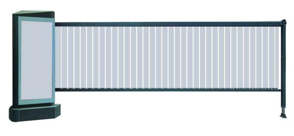 Steel Boom Barrier Gate Remote Control , Advertising Parking Lot Gates