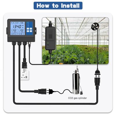 Programmable CO2 Greenhouse Climate Controller Monitor Regulator For Incubator