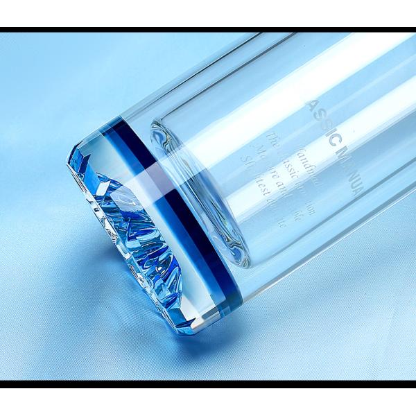 Outdoor 400ml Double Wall Glass Bottle , Coffee / Tea Infuser Water Bottle