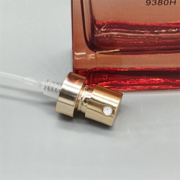 Compact Fragrance pump valve for travel-sized fragrance containers with lightweight and durable features