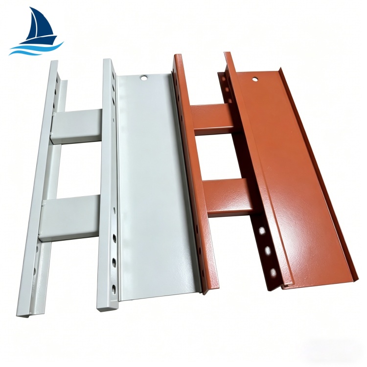 Cable Ladder Tray Spray Painted Ladder Cable Trays For Hospital Ceiling Cable Management