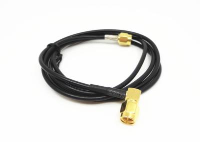Conector coaxial masculino RG174/U Diameter=0.48mm do RF do ângulo direito de conjuntos de cabo SMA do RF