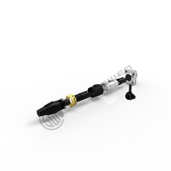 16A Conector XLR de fio 3 pines Ip65 resistente à água