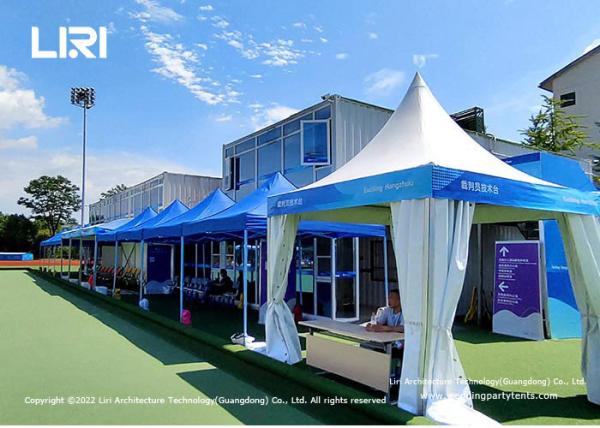 Indoor Sports Luxury Garden Gazebo Pagoda Tents With PVC Walls Small Size