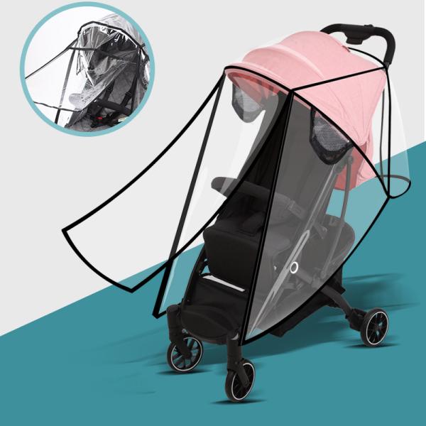 EVA Customize Weather Shield Clear PVC Baby Stroller Rain Cover