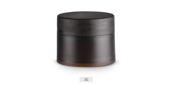 Empty Plastic Cosmetic Jars / Amber Cosmetic Jars 3g Capacity Custom Accept