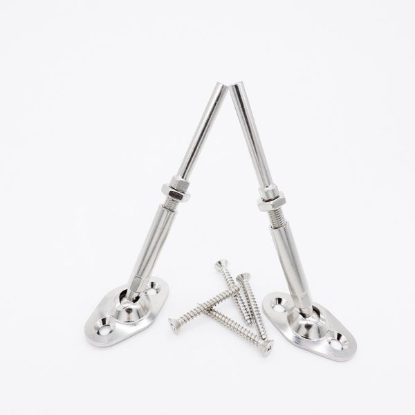 cable railing hardware Swageless wire rope Fittings 316 Stainless Steel flat base Cable Railing tensioner 1/8,5/32