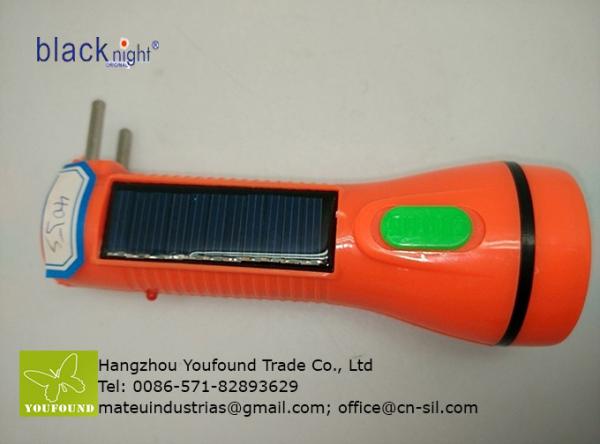 BN-405S Emergency Lighter Solar Torchlight LED Flashlight with Side Lamp