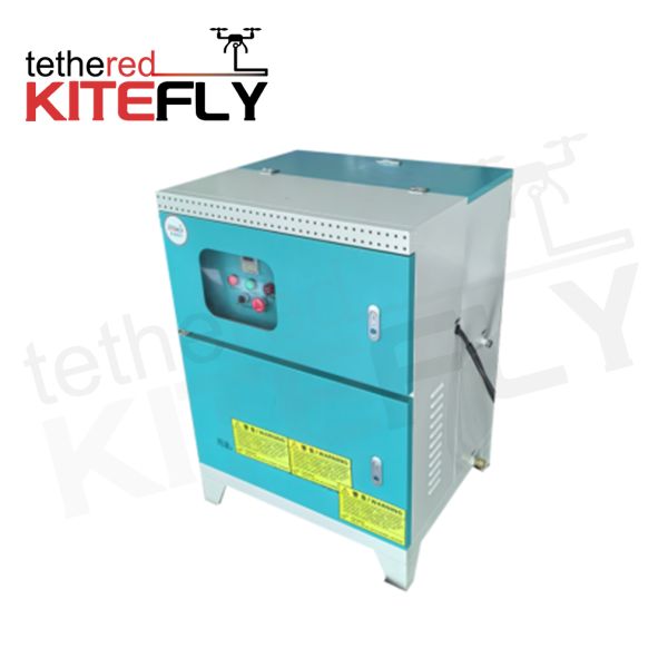 Dron de 6 rotores con cable para sistema de limpieza a gran altitud