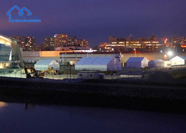 White, Grey, Clear Or Customized Large Pvc Aluminum Warehouse Tent For Building Industrial Storage