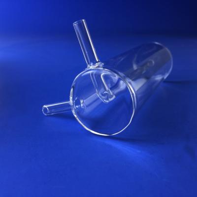 Encaixes químicos resistentes à corrosão do vidro de quartzo dos produtos vidreiros com válvulas de quartzo