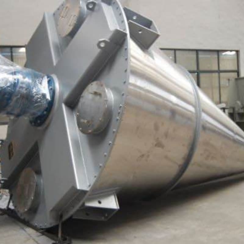 Single Cone Vacuum Dryer Equipment PLC Control For Powders / Granules