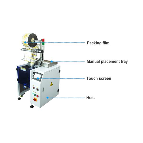 Semi Automatic Packing Mini Heat Bag Sachets  Plastic Nuts Hardware Packing Machine