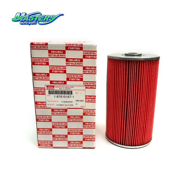 Masters Pequeno 6WG1 4JA1 Elemento de filtro de óleo Isuzu 1876101671 OEM