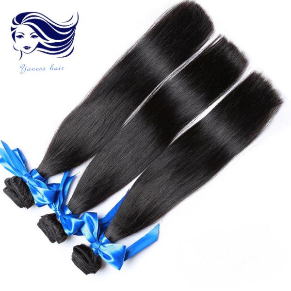 Cabelo malaio do Virgin 5A humano em linha reta/cabelo fraco malaio do Virgin da onda