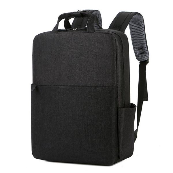 41cm Student Lap Top Ruck Sack Black Travel Backpack Rucksacks With USB Outdoor
